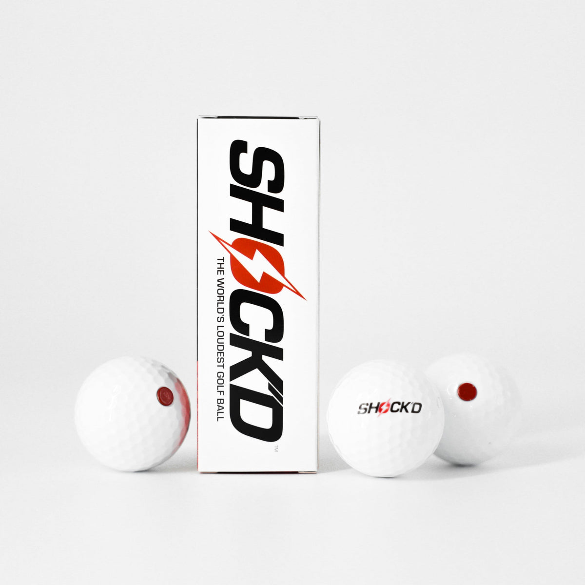 SHOCK'D Golf Balls | 3-Pack Prank Golf Balls