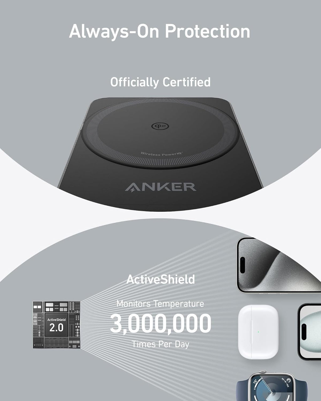 Anker MagGo 3-in-1 Wireless Charging Station
