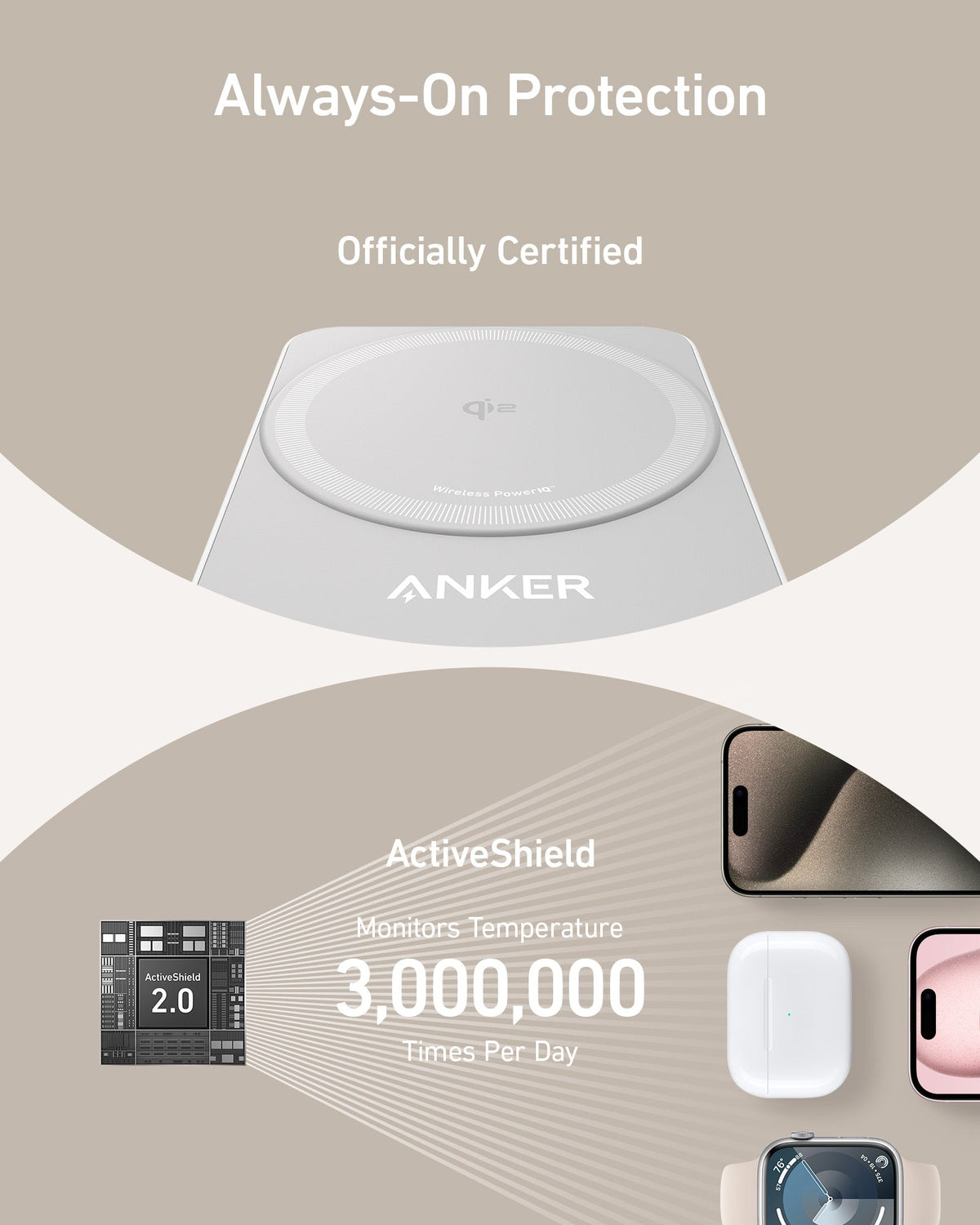 Anker MagGo 3-in-1 Wireless Charging Station