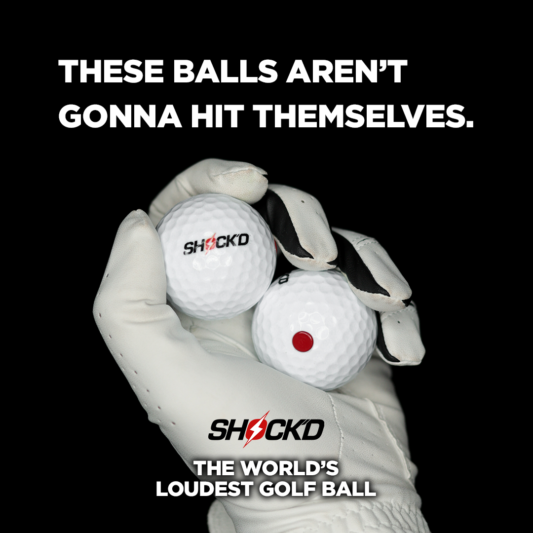 SHOCK'D Golf Balls | 3-Pack Prank Golf Balls